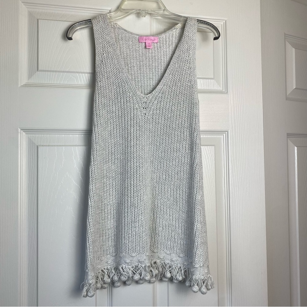 Lily Pulitzer White Sleeveless Jaya Sweater